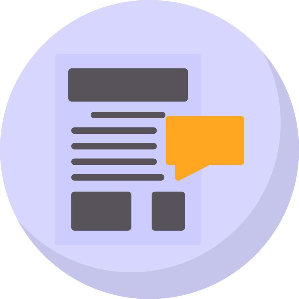 Blog Vector Icon Design
