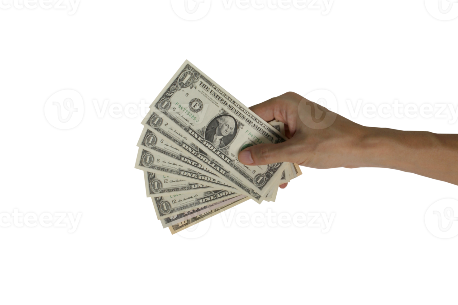 hand- Holding geld dollars png