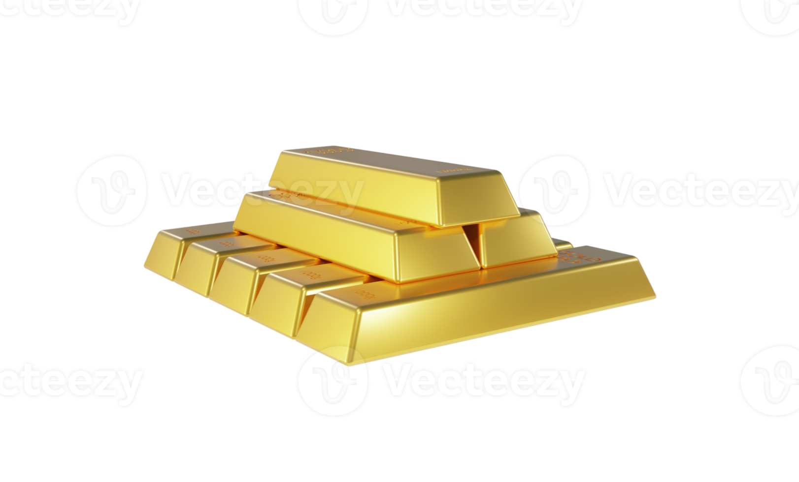 viele von Gold Riegel Bankwesen und finanziell Konzept png