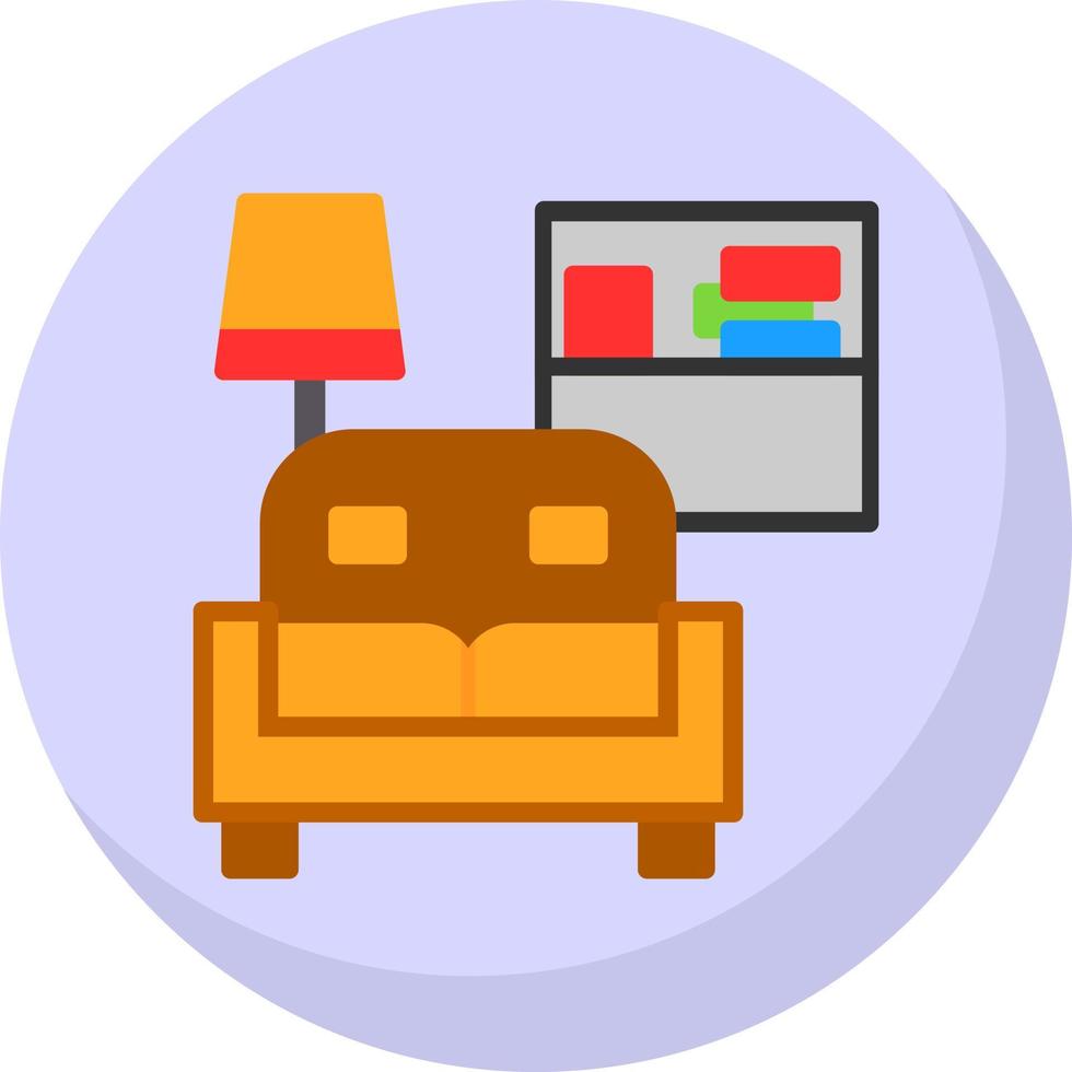 Living Room Vector Icon Design
