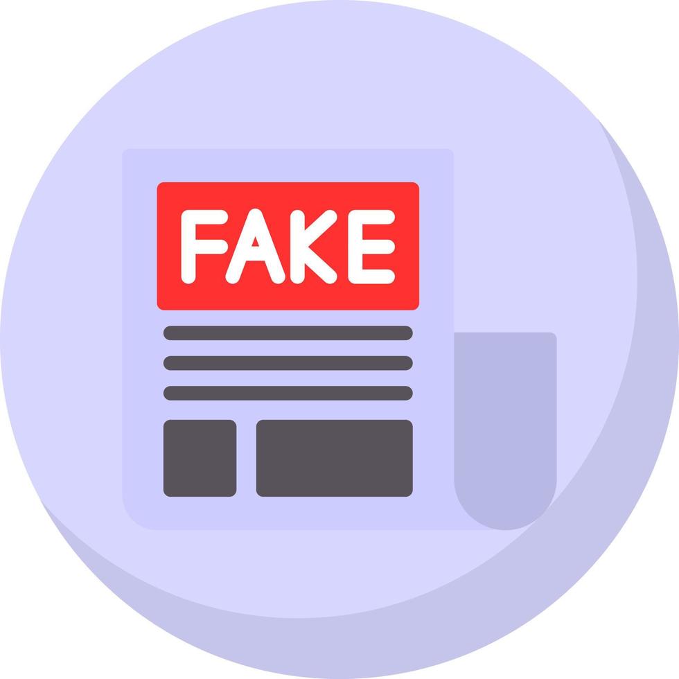 Fake News Vector Icon Design