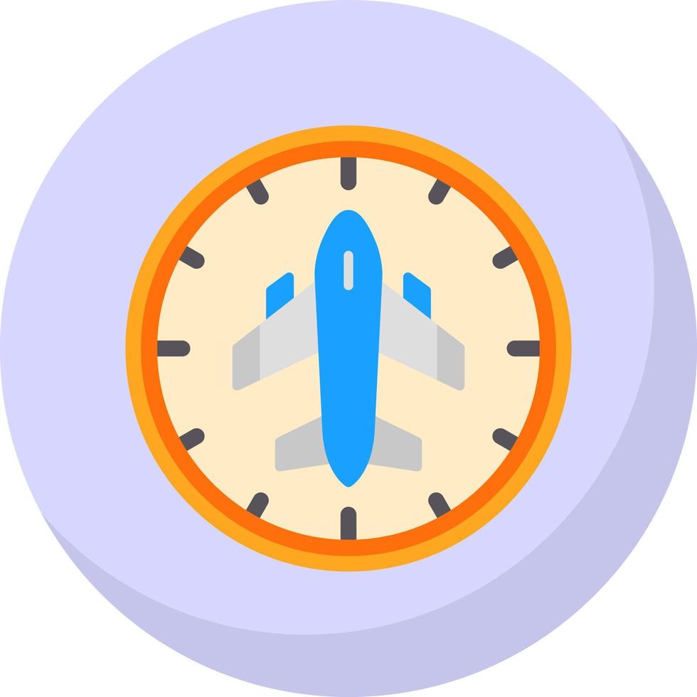 Flight Timings Vector Icon Design