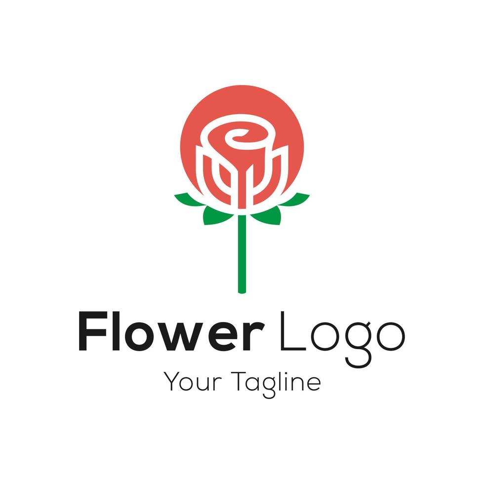 Beauty flowers logo Vector Template