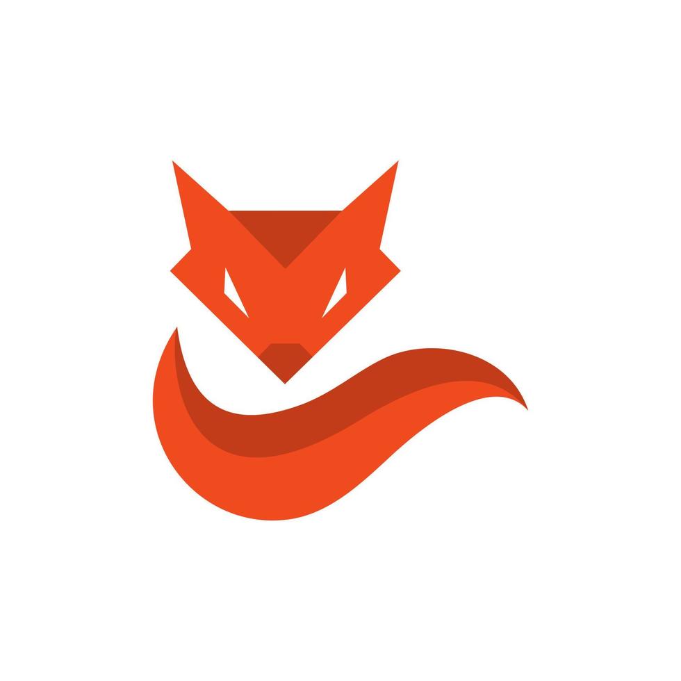 Creative Fox Head Logo Symbol Vector Design Illustration