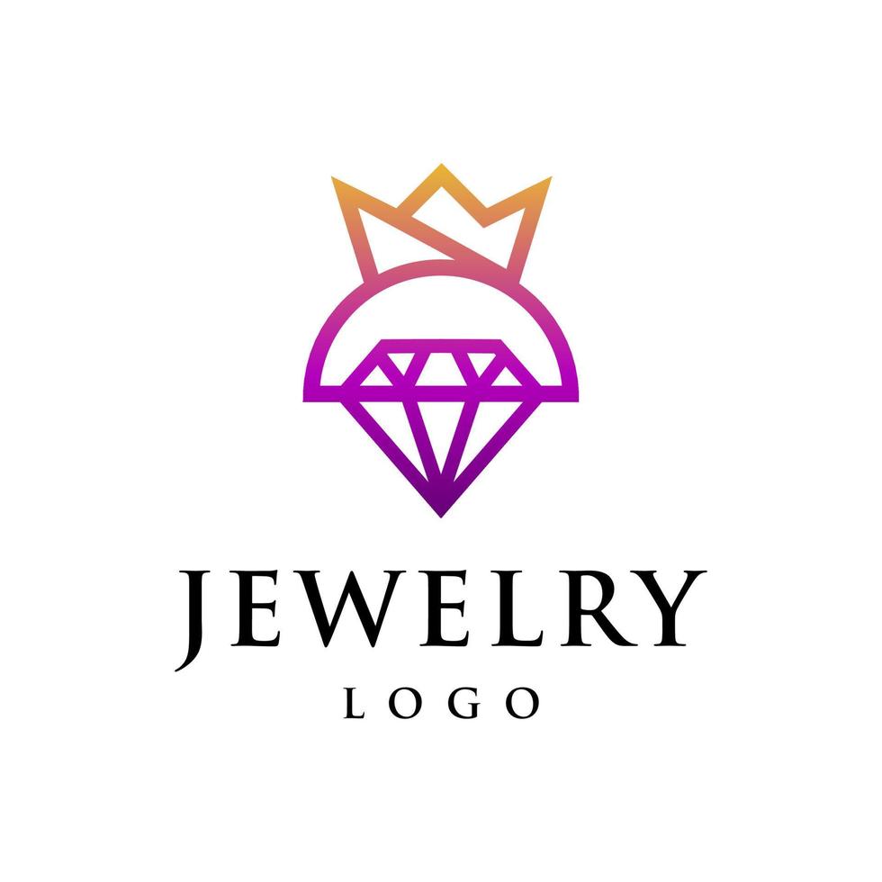 joyería logo diseño vector modelo