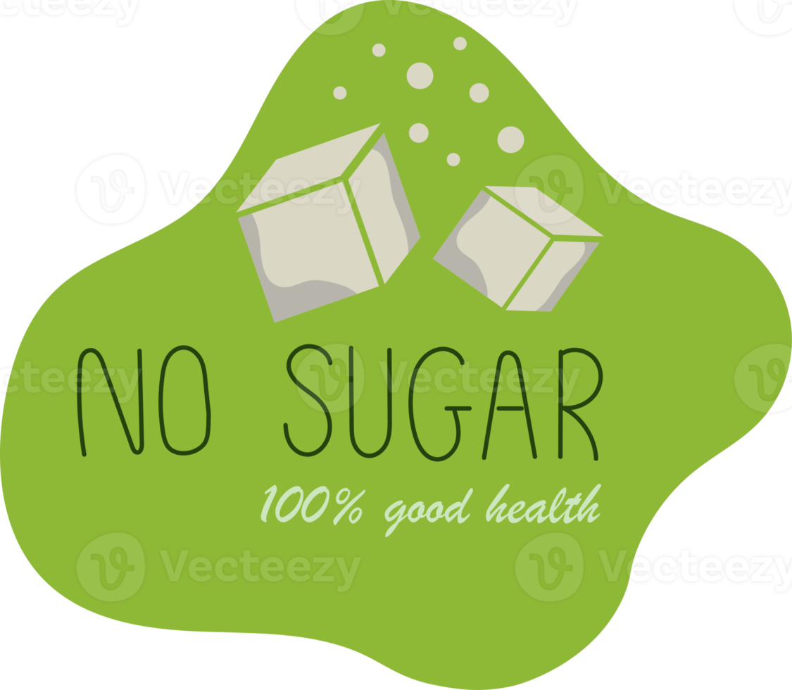 Sugar free label set. png