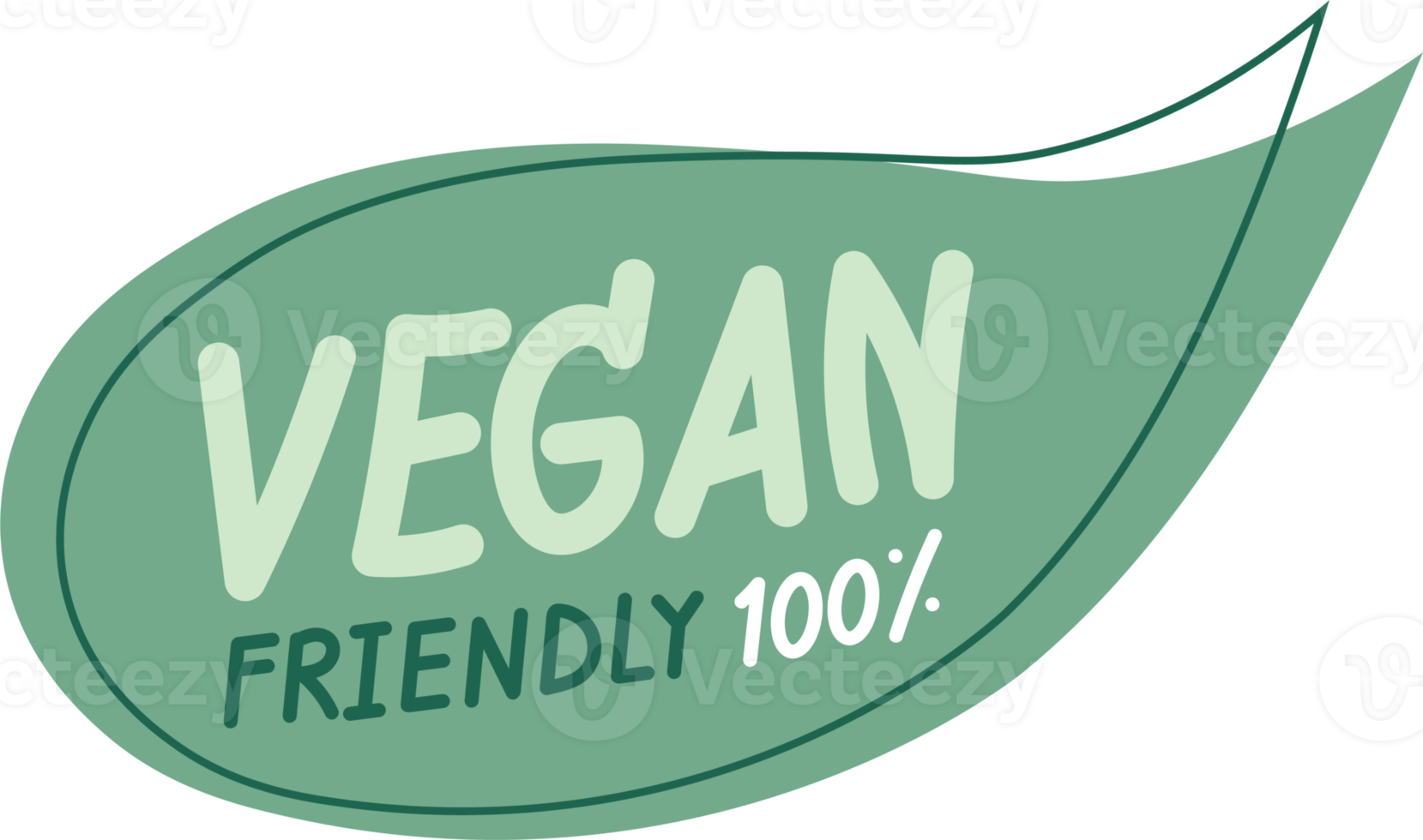 Vegan product label. png