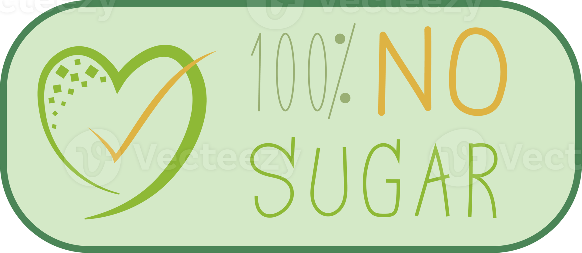 Sugar free label set. png