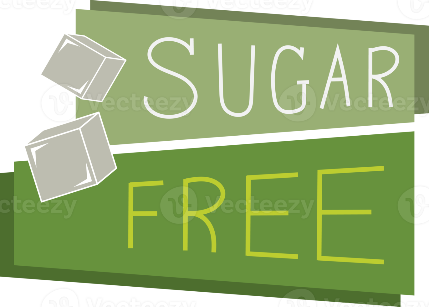 Sugar free label set. png