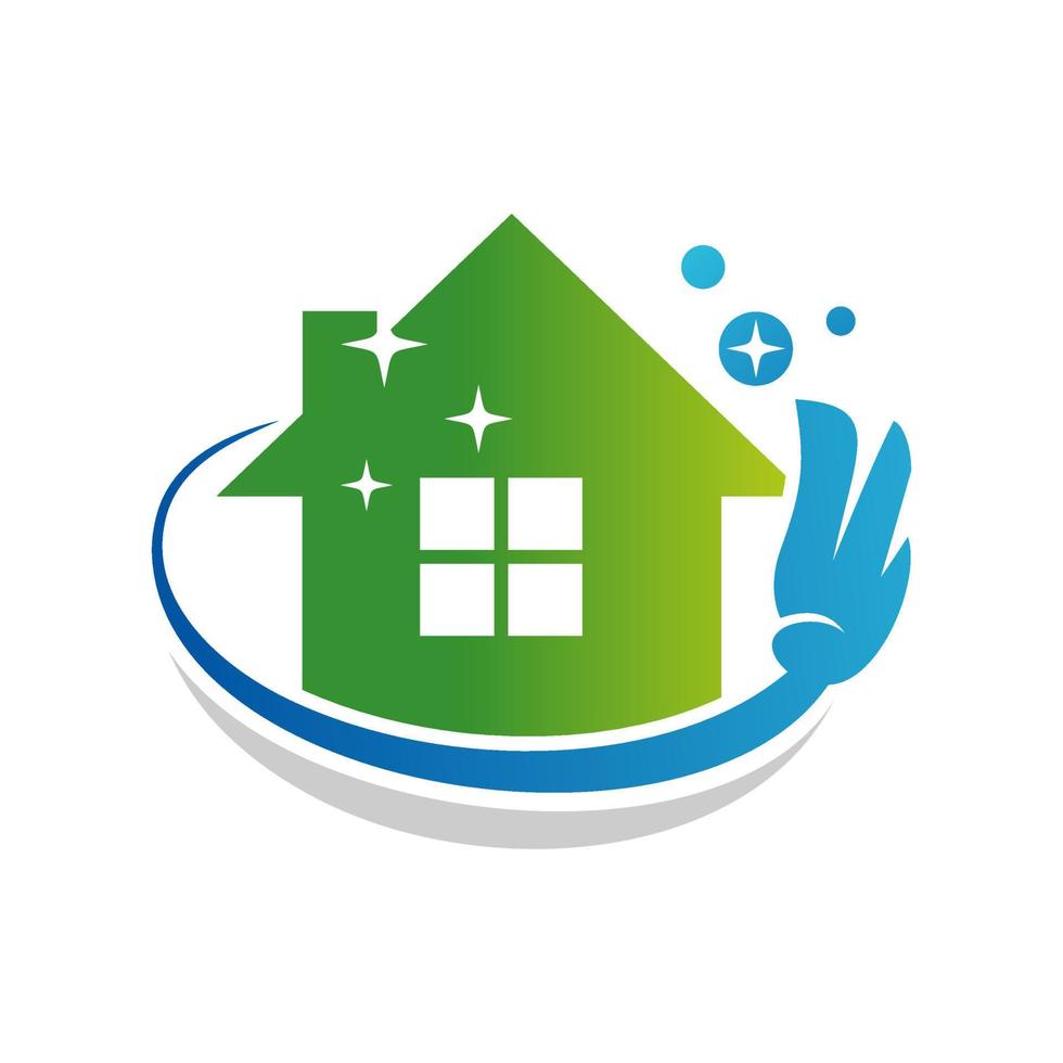 casa limpieza Servicio negocio logo modelo vector