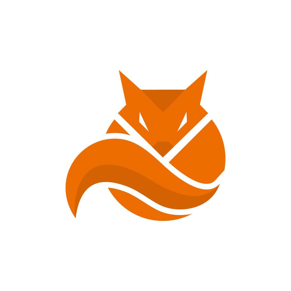 Creative Fox Head Logo Symbol Vector Design Illustration