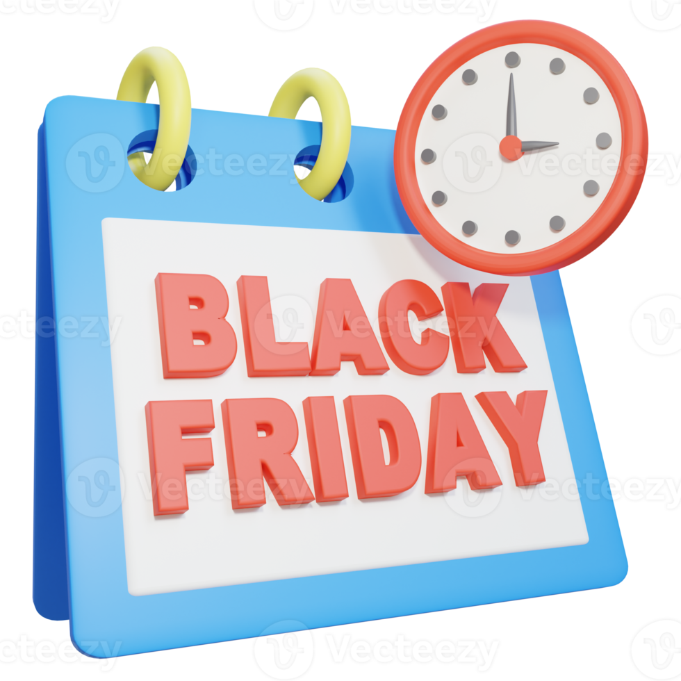 Black Friday 3D Illustration png