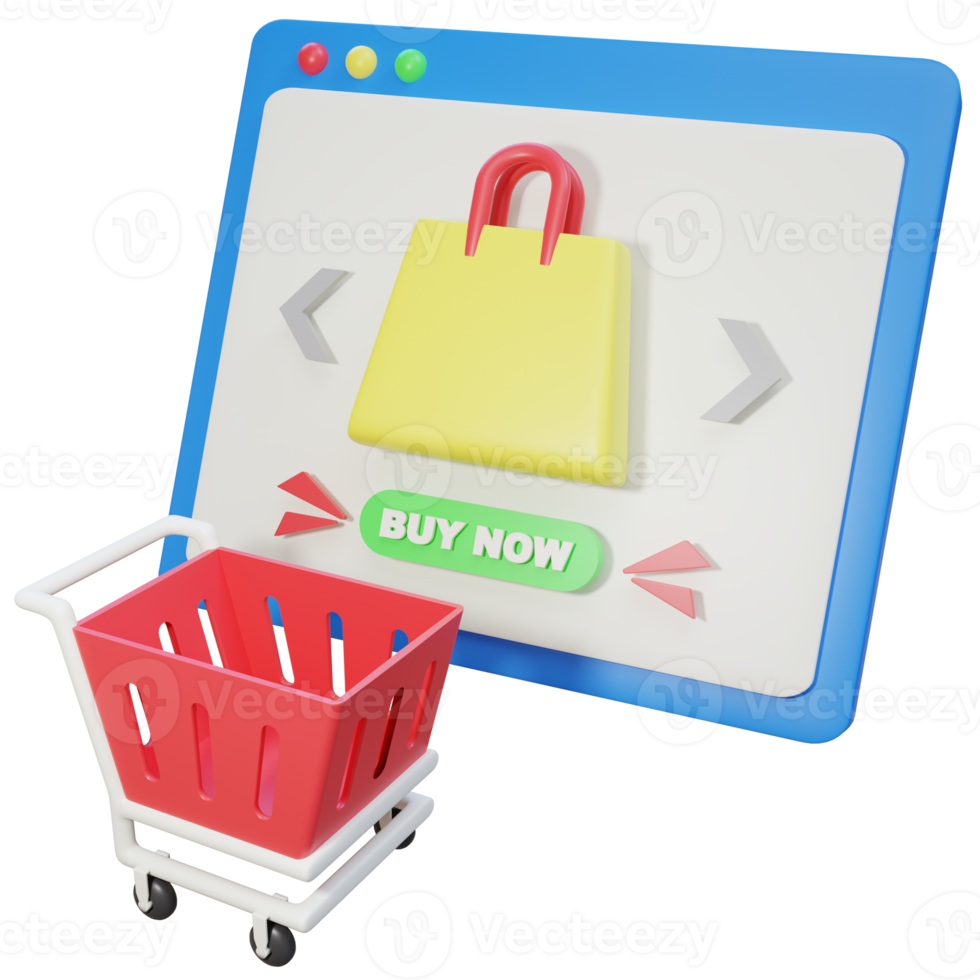 Buy Now 3D Illustration png