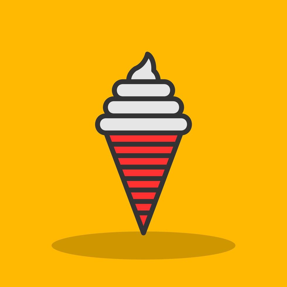 diseño de icono de vector de helado