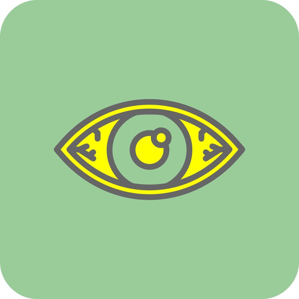 diseño de icono de vector de ojos rojos