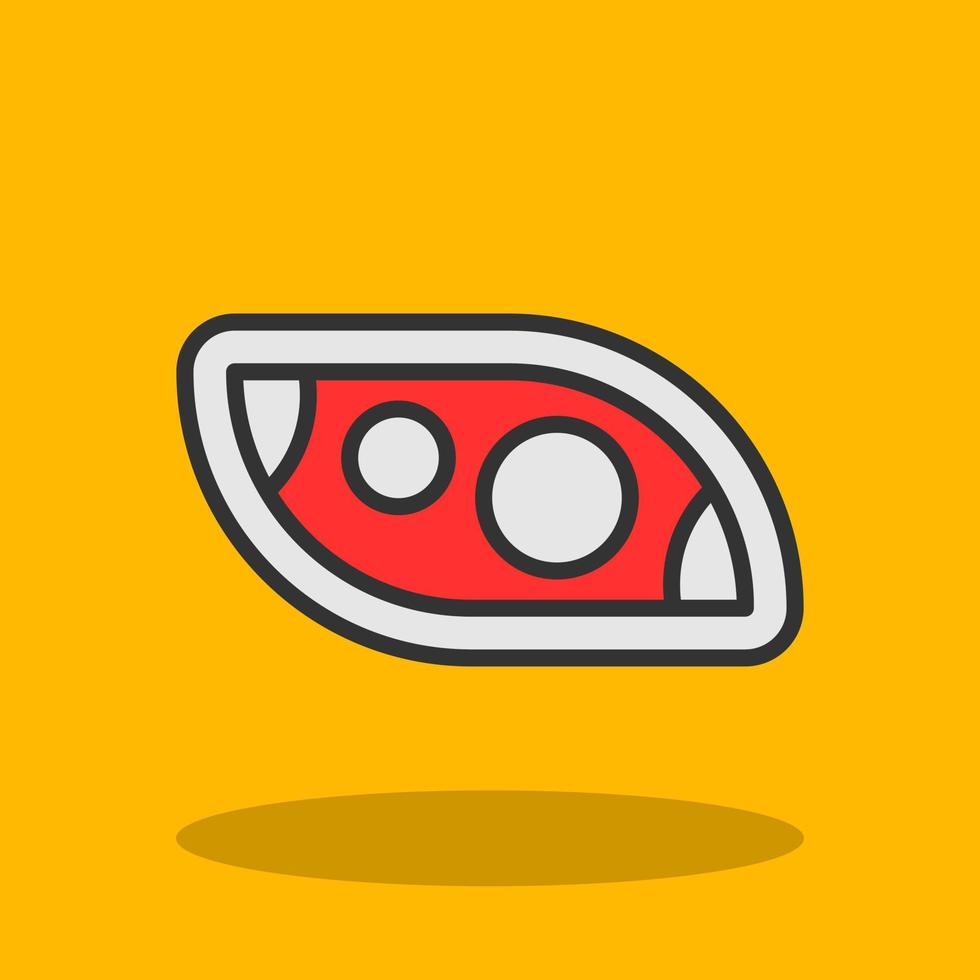 Headlight Vector Icon Design