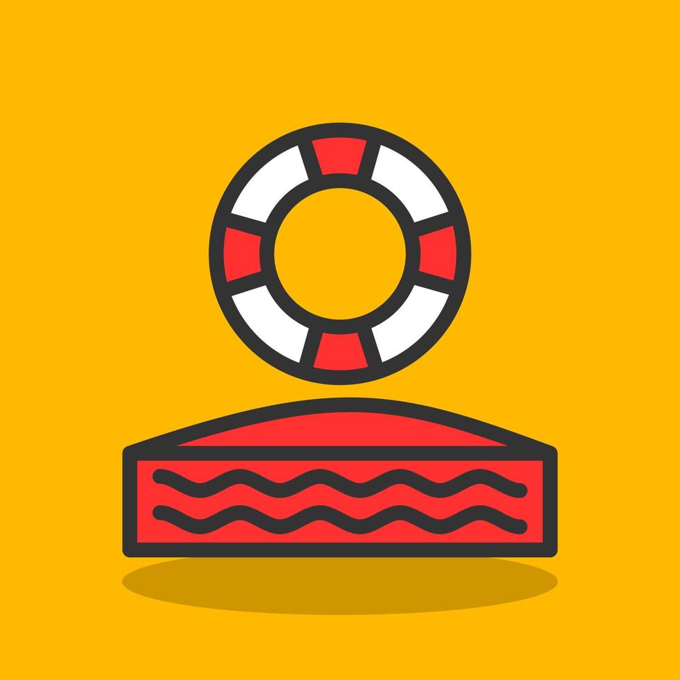 Lifebuoy Vector Icon Design