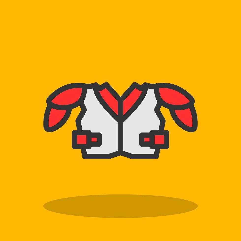 Shoulder Pads Vector Icon Design