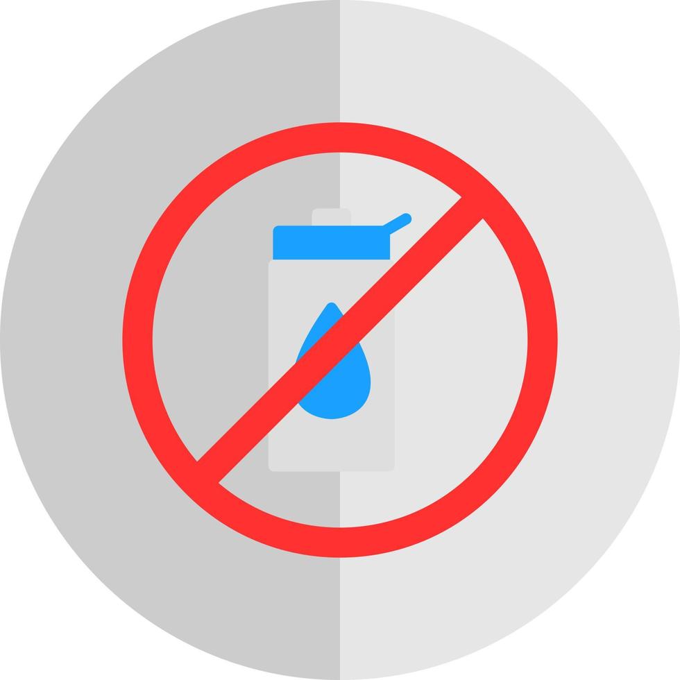 No Liquid Vector Icon Design