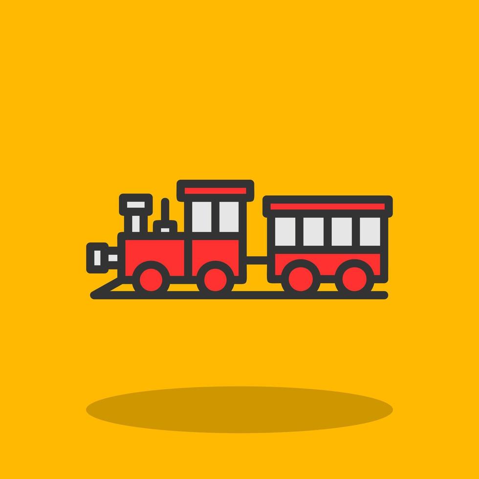 diseño de icono de vector de tren