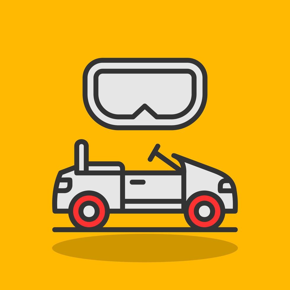 Vr Ride Vector Icon Design