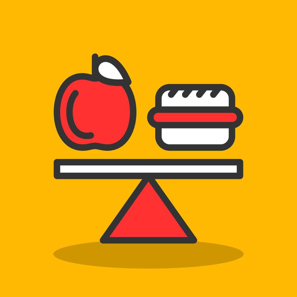 Balanced Diet Vector Icon Design
