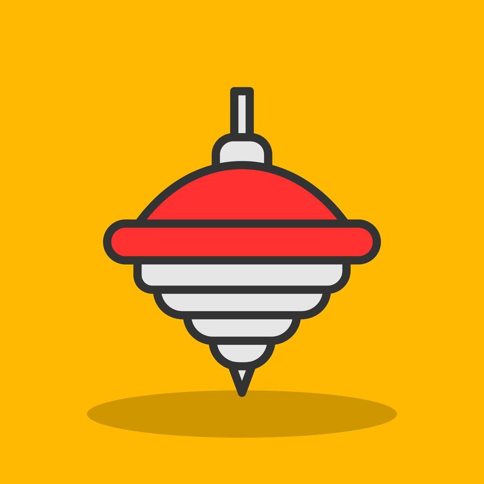 Top Spin Vector Icon Design