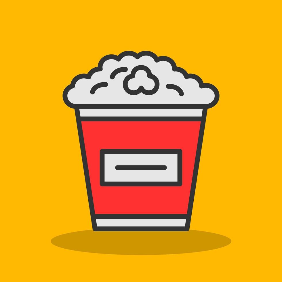 Popcorn Vector Icon Design