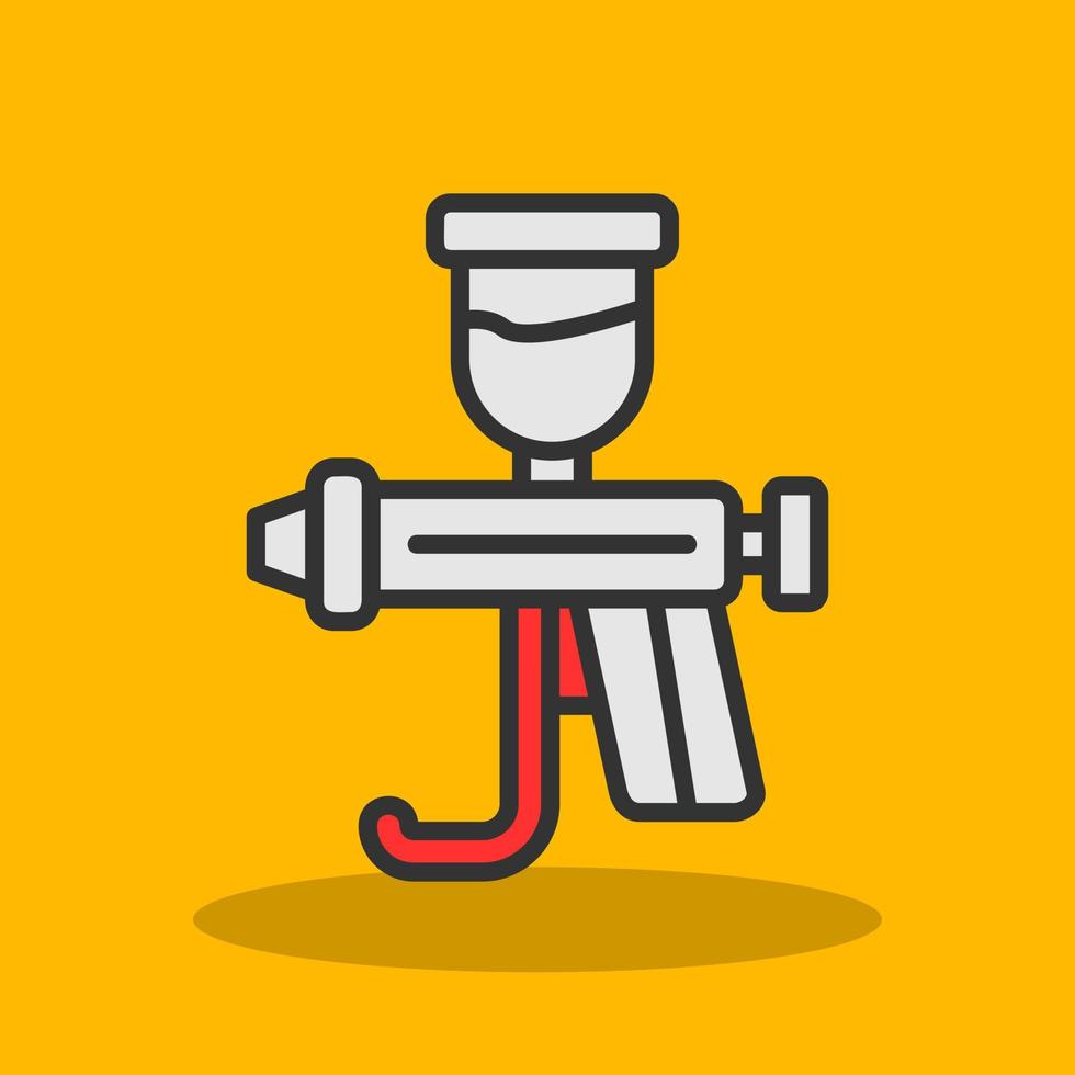 Spray Gun Vector Icon Design