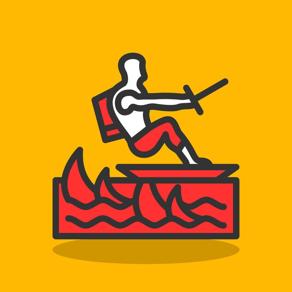 Surfing Vector Icon Design