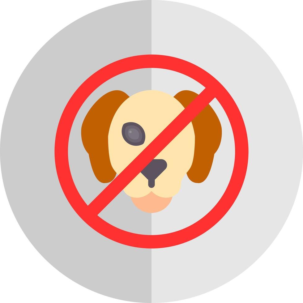 No Pets Vector Icon Design