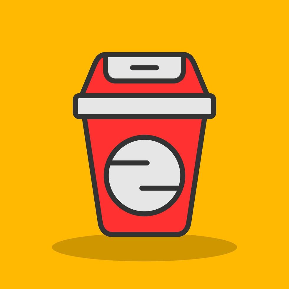 Trash Can Vector Icon Design