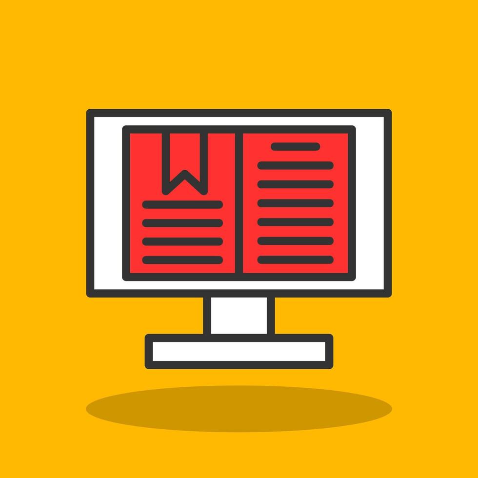 Digital Book Vector Icon Design