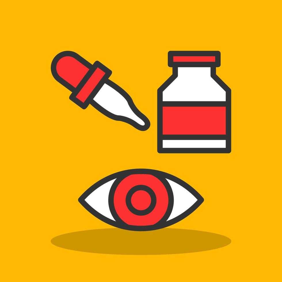 Eye Drops Vector Icon Design