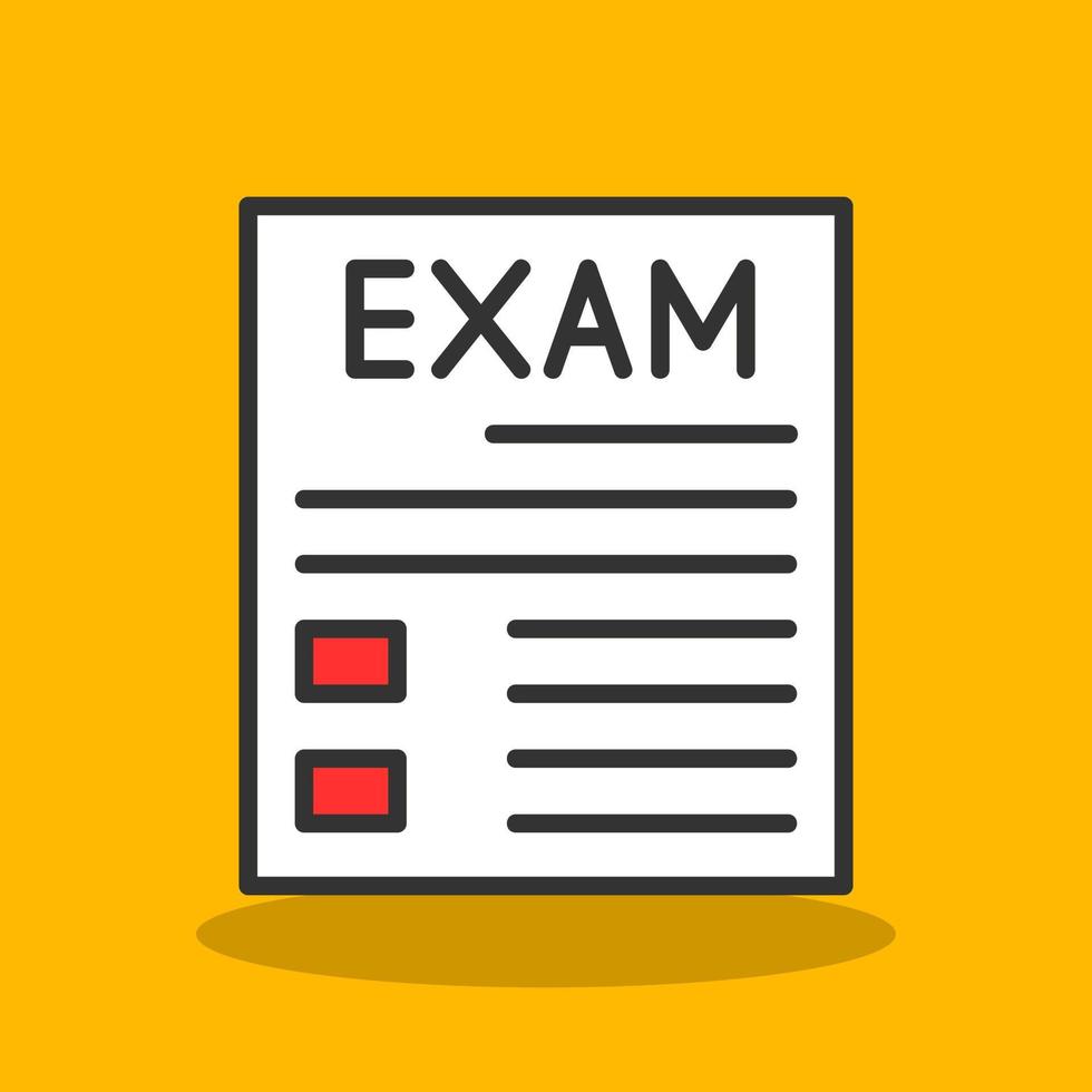 Exam Vector Icon Design