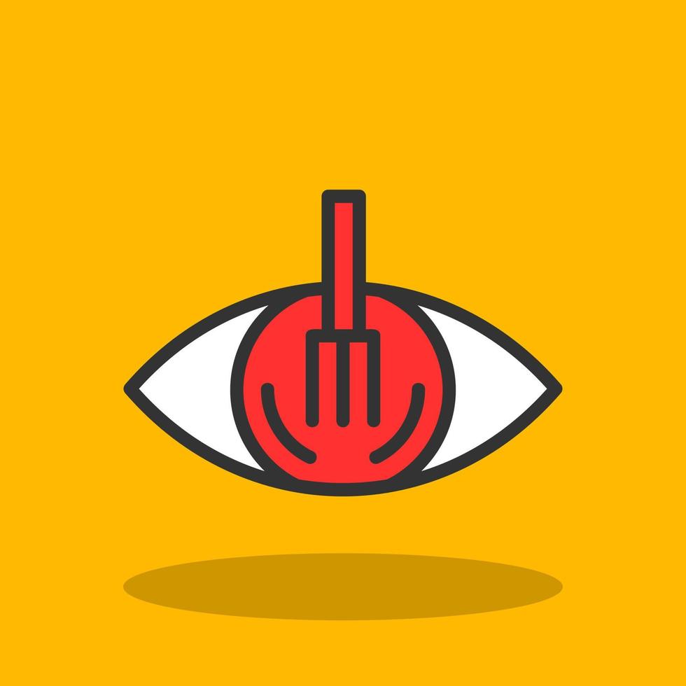 diseño de icono de vector de cuchara de ojo