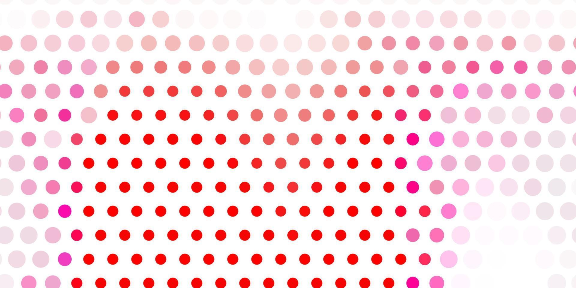 Light red vector background with spots.