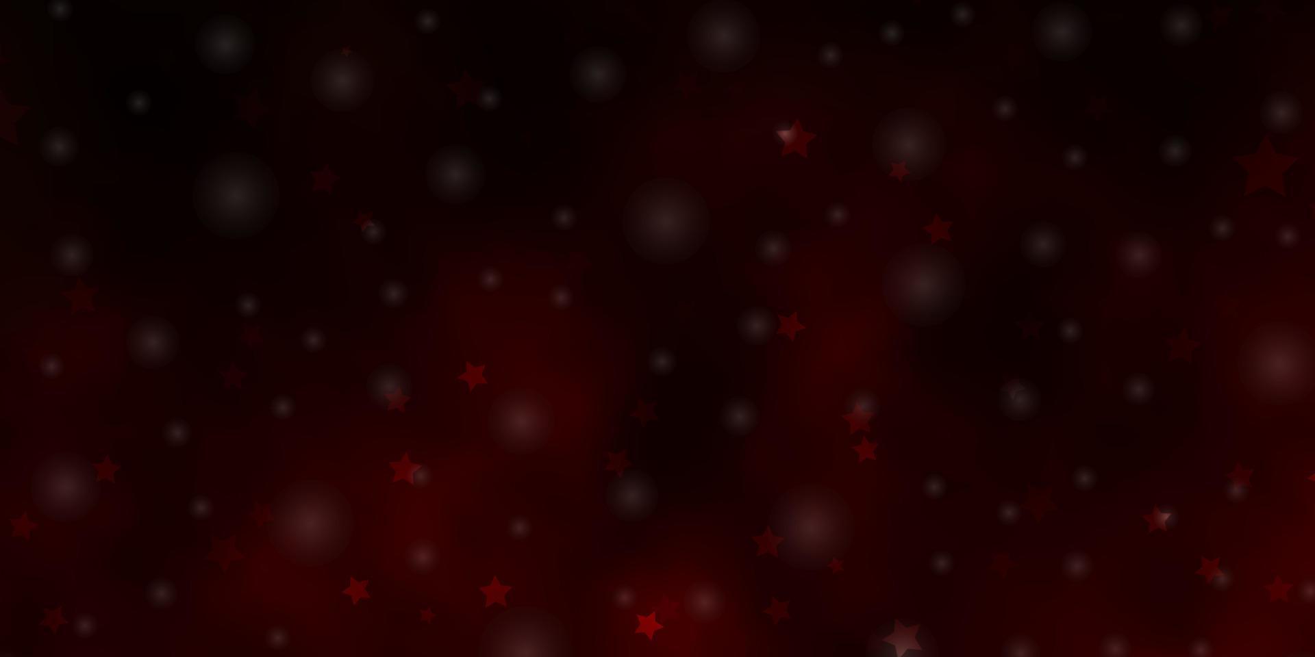 Fondo de vector marrón oscuro con estrellas de colores.