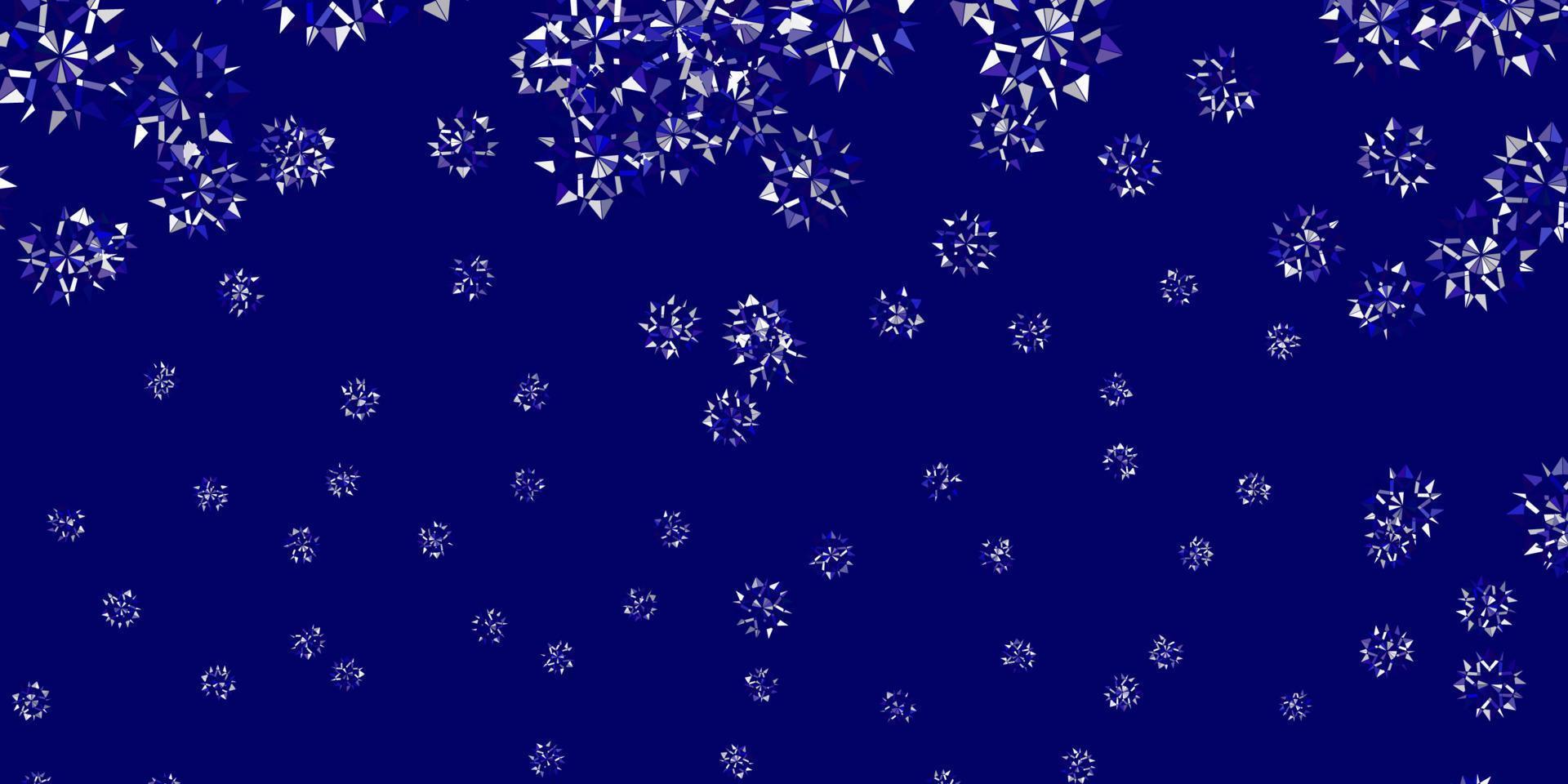 Light blue vector background with christmas snowflakes.