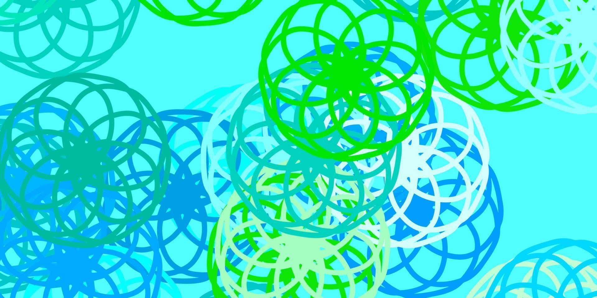 Light Blue, Green vector texture with disks.