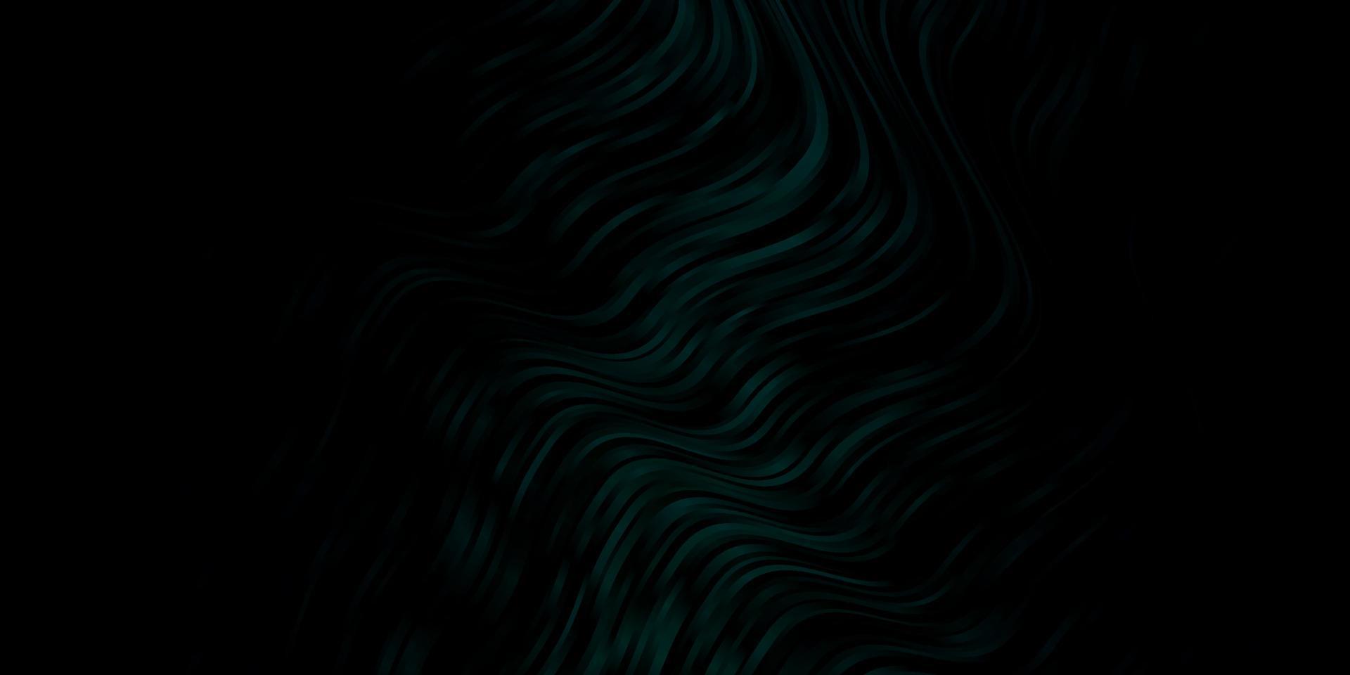 Dark Green vector background with wry lines.