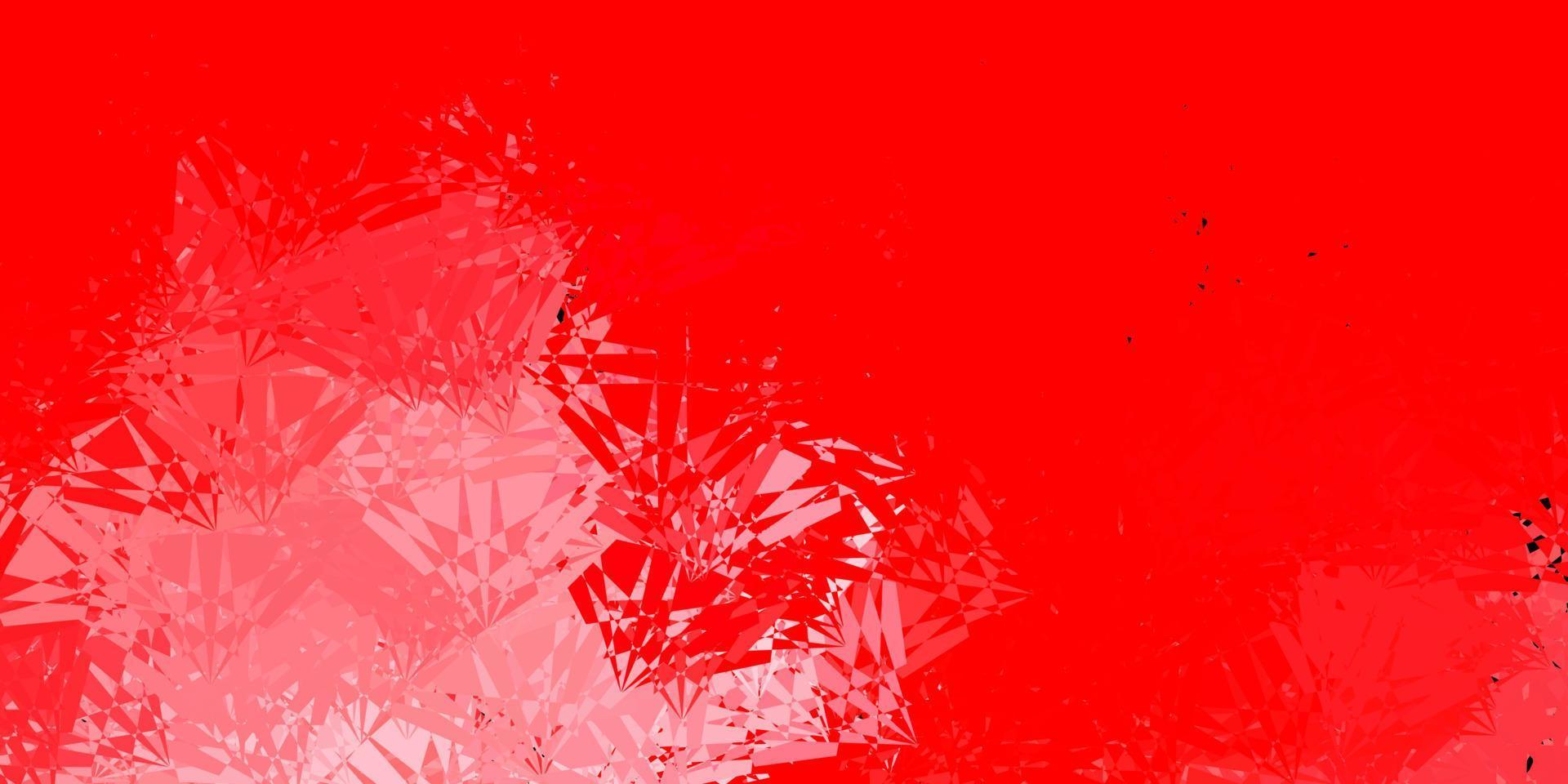Dark Red vector backdrop with triangles, lines.