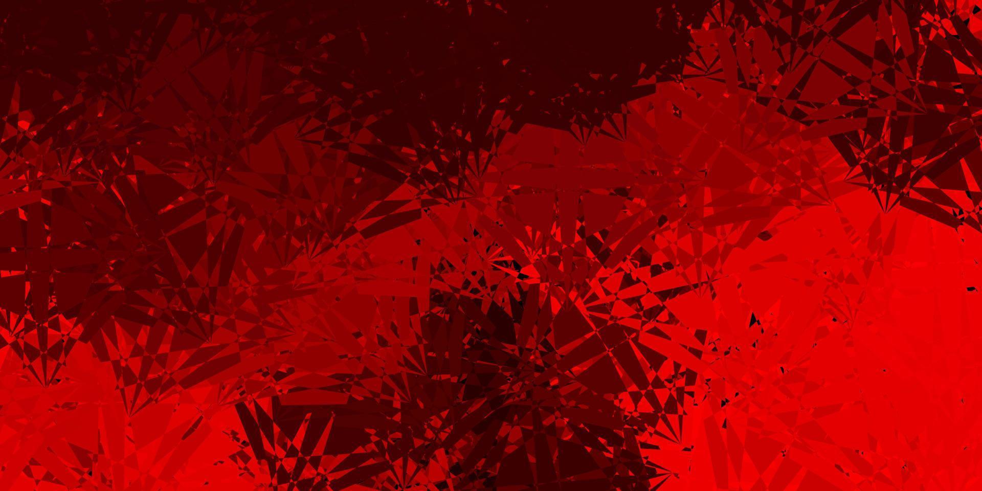 Dark Red vector template with triangle shapes.