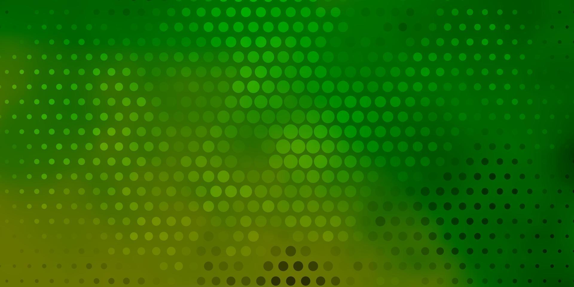 textura de vector verde oscuro con círculos.