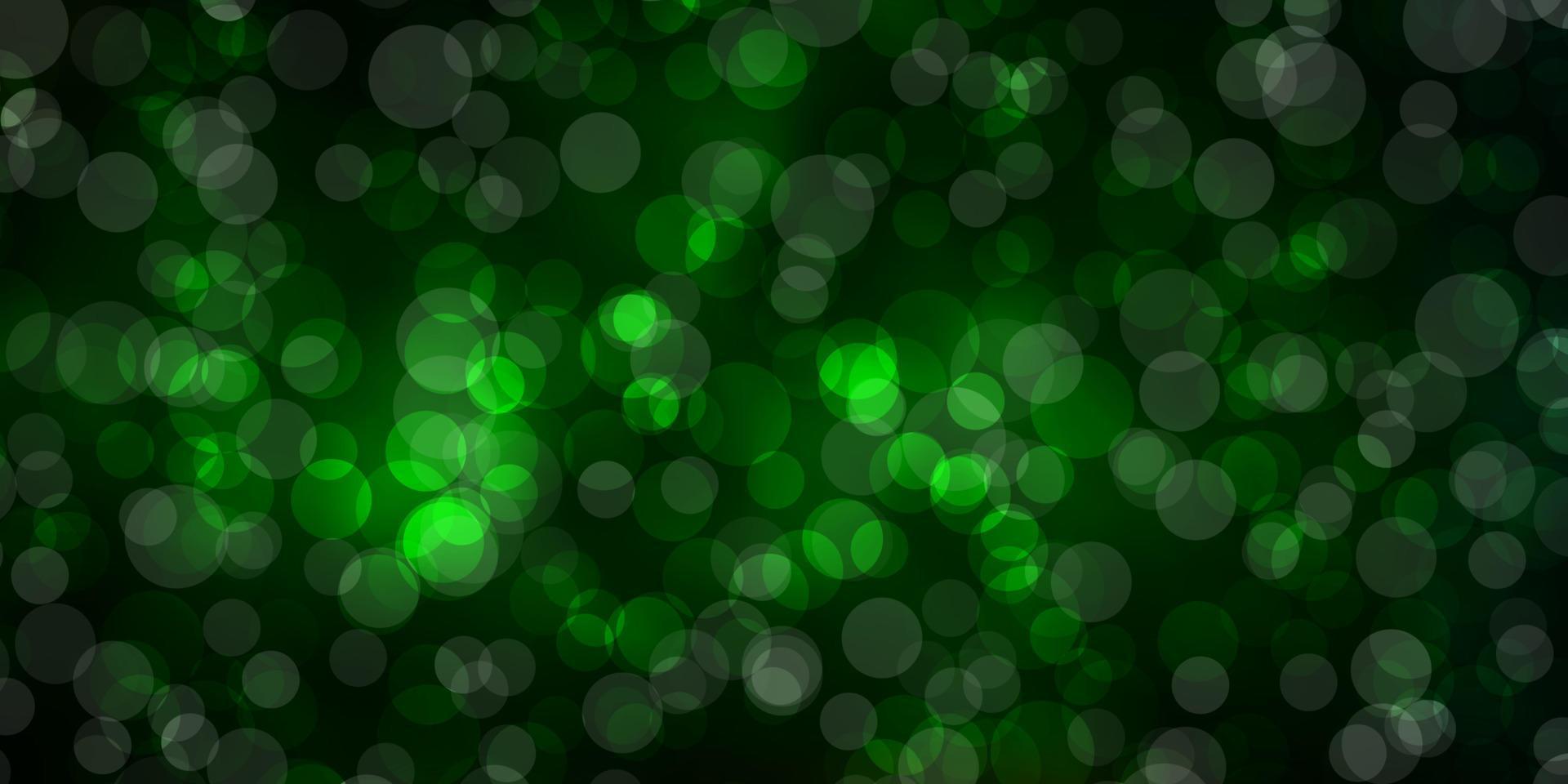 Dark Green, Red vector template with circles.