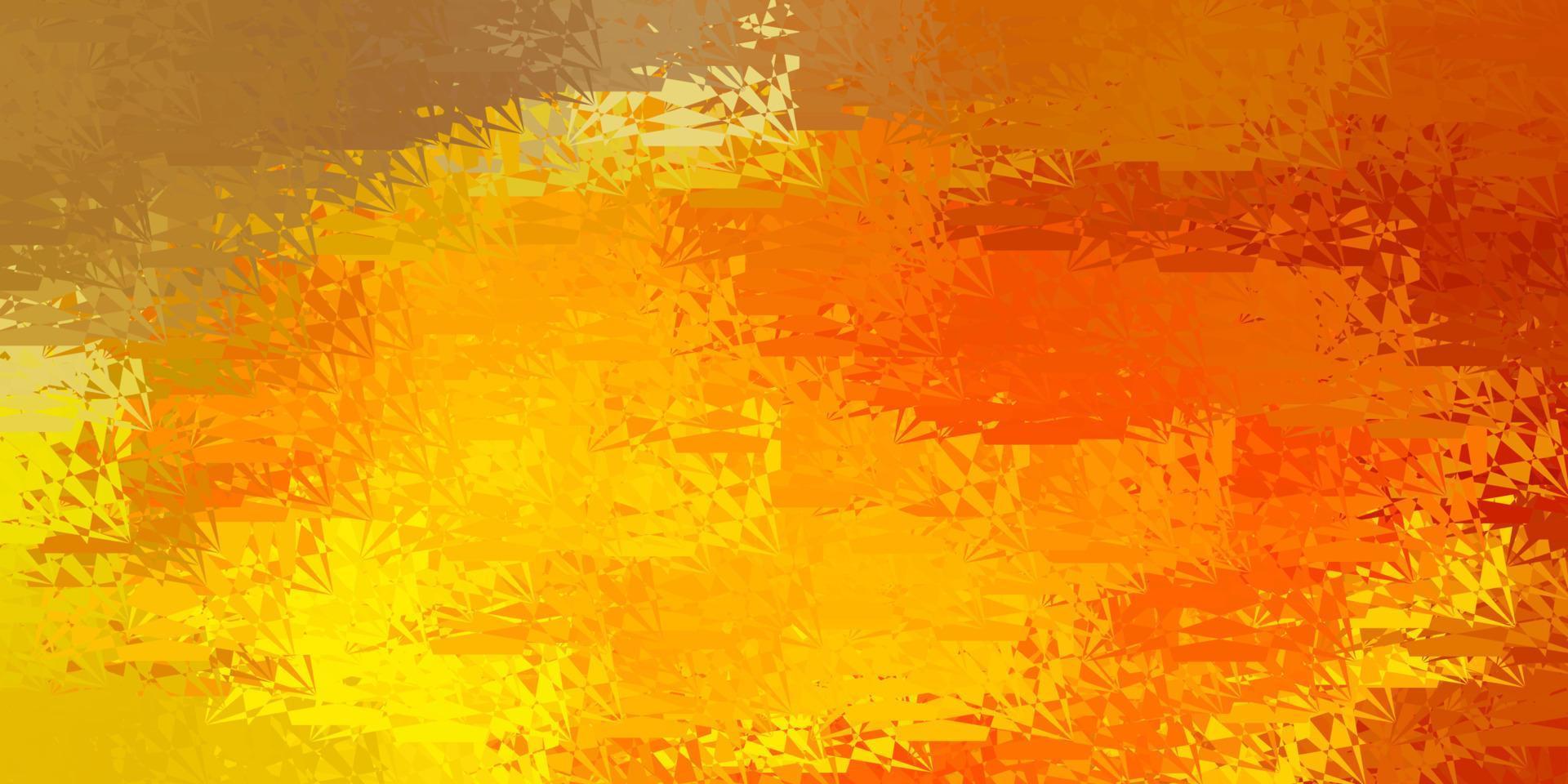 Light Yellow vector pattern with polygonal shapes.