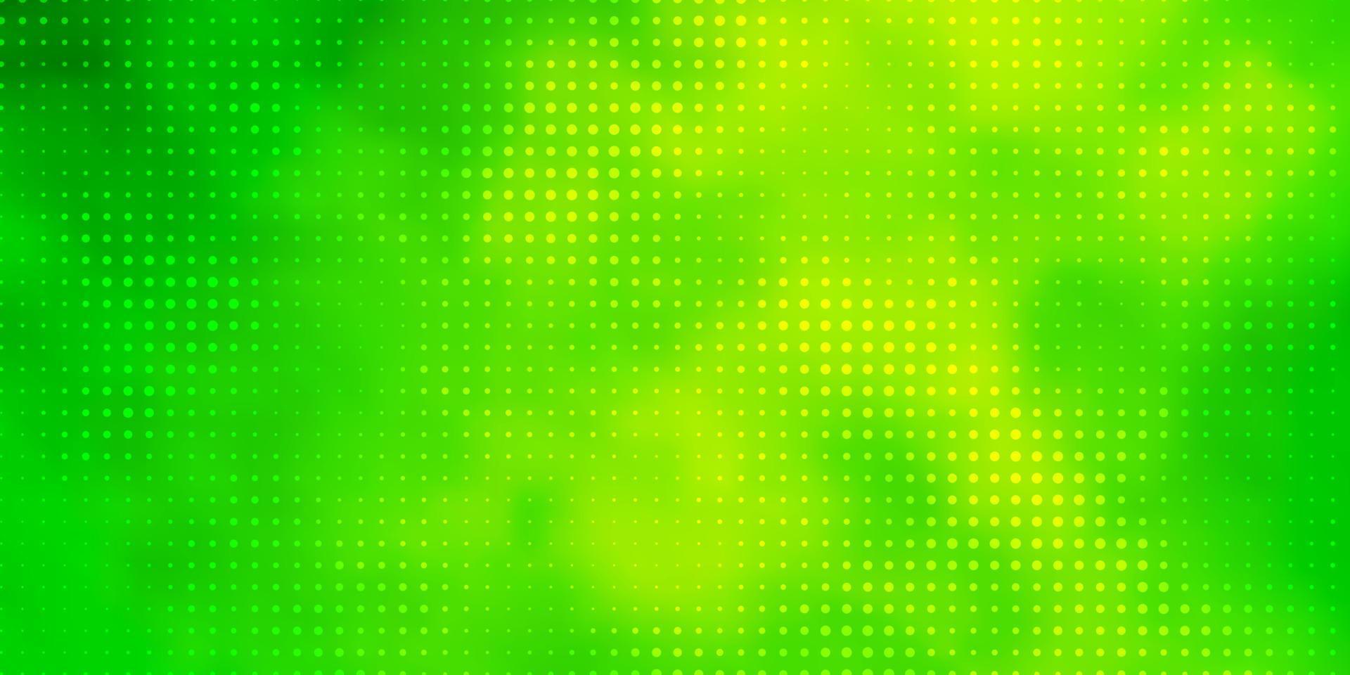 Light Green, Yellow vector layout with circle shapes.