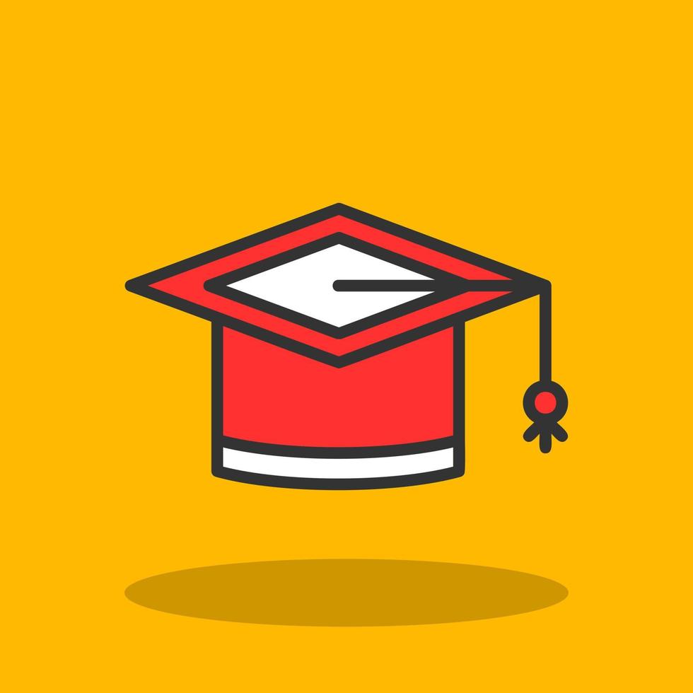 Mortarboard Vector Icon Design