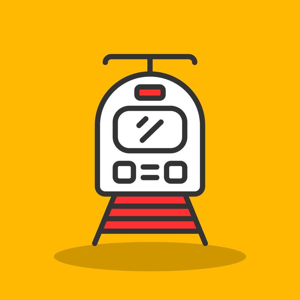 Tram Vector Icon Design