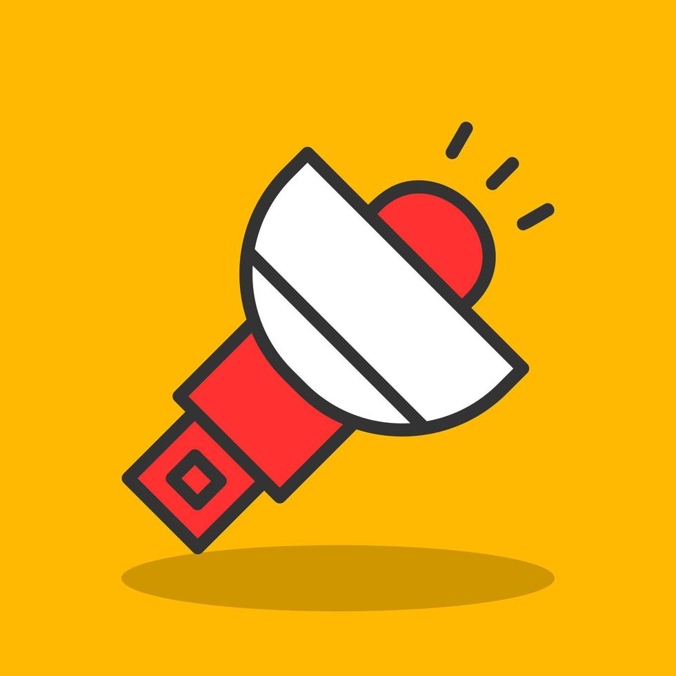 Flashlight Vector Icon Design